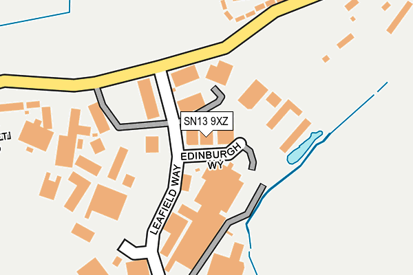 SN13 9XZ map - OS OpenMap – Local (Ordnance Survey) SN13 9XZ map - OS OpenMap – Local (Ordnance Survey)