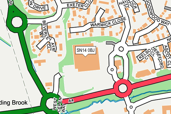 SN14 0BJ map - OS OpenMap – Local (Ordnance Survey) SN14 0BJ map - OS OpenMap – Local (Ordnance Survey)