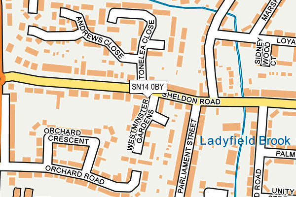 SN14 0BY map - OS OpenMap – Local (Ordnance Survey) SN14 0BY map - OS OpenMap – Local (Ordnance Survey)