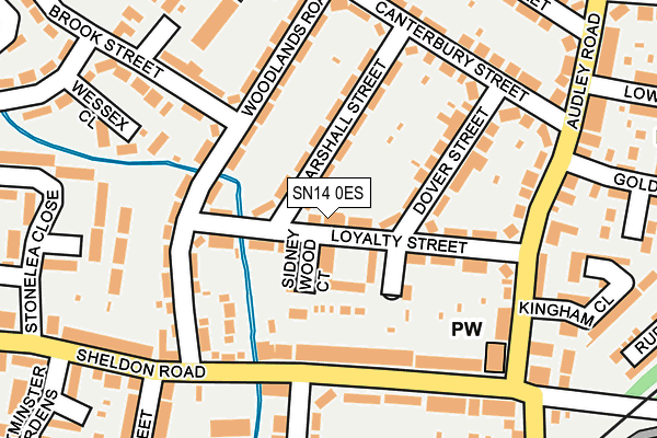 SN14 0ES map - OS OpenMap – Local (Ordnance Survey) SN14 0ES map - OS OpenMap – Local (Ordnance Survey)