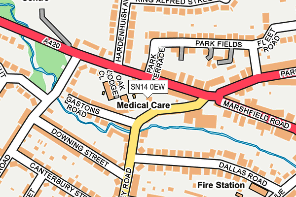 SN14 0EW map - OS OpenMap – Local (Ordnance Survey) SN14 0EW map - OS OpenMap – Local (Ordnance Survey)