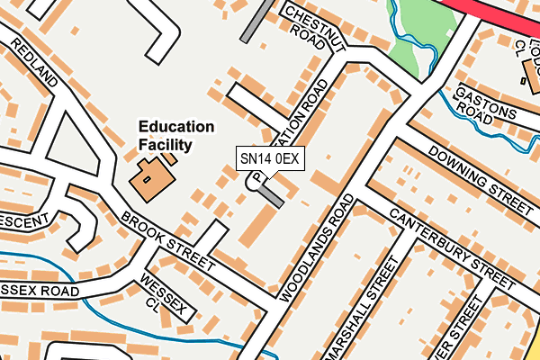 SN14 0EX map - OS OpenMap – Local (Ordnance Survey) SN14 0EX map - OS OpenMap – Local (Ordnance Survey)