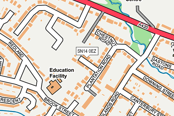 SN14 0EZ map - OS OpenMap – Local (Ordnance Survey) SN14 0EZ map - OS OpenMap – Local (Ordnance Survey)