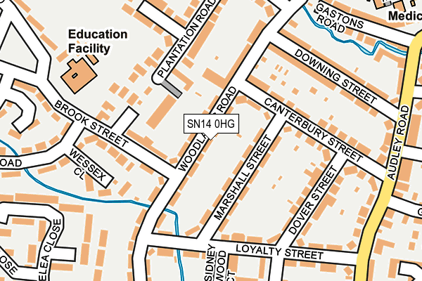 SN14 0HG map - OS OpenMap – Local (Ordnance Survey) SN14 0HG map - OS OpenMap – Local (Ordnance Survey)