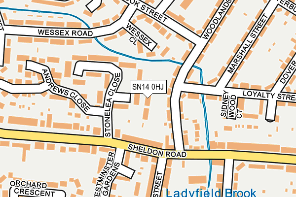 SN14 0HJ map - OS OpenMap – Local (Ordnance Survey) SN14 0HJ map - OS OpenMap – Local (Ordnance Survey)