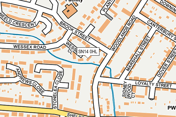 SN14 0HL map - OS OpenMap – Local (Ordnance Survey) SN14 0HL map - OS OpenMap – Local (Ordnance Survey)