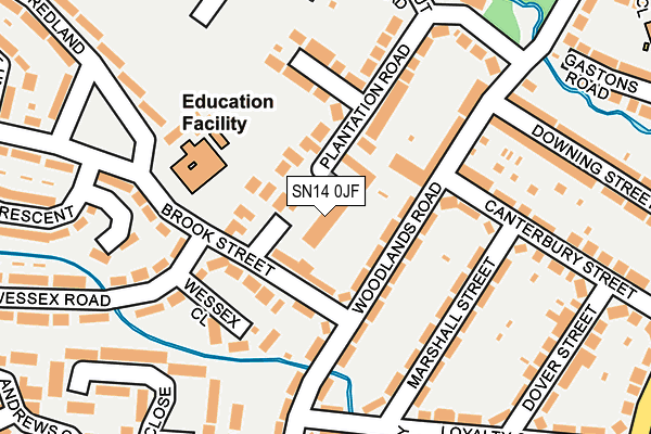 SN14 0JF map - OS OpenMap – Local (Ordnance Survey) SN14 0JF map - OS OpenMap – Local (Ordnance Survey)