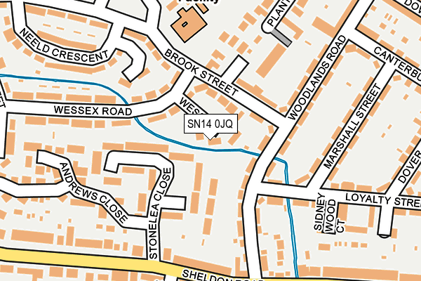 SN14 0JQ map - OS OpenMap – Local (Ordnance Survey) SN14 0JQ map - OS OpenMap – Local (Ordnance Survey)