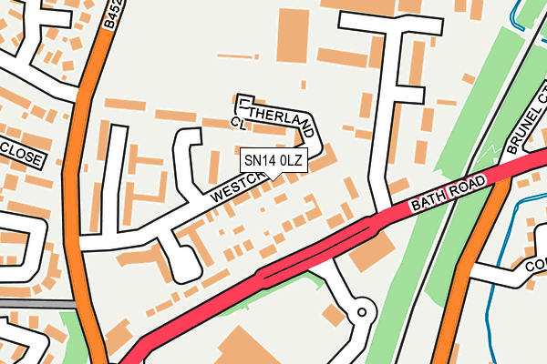 SN14 0LZ map - OS OpenMap – Local (Ordnance Survey) SN14 0LZ map - OS OpenMap – Local (Ordnance Survey)