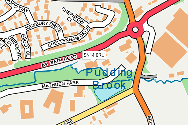 SN14 0RL map - OS OpenMap – Local (Ordnance Survey) SN14 0RL map - OS OpenMap – Local (Ordnance Survey)