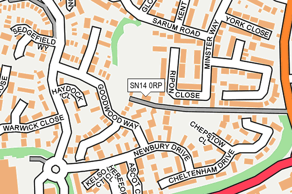 SN14 0RP map - OS OpenMap – Local (Ordnance Survey) SN14 0RP map - OS OpenMap – Local (Ordnance Survey)