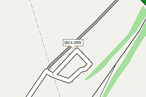 SN14 0RW map - OS OpenMap – Local (Ordnance Survey) SN14 0RW map - OS OpenMap – Local (Ordnance Survey)
