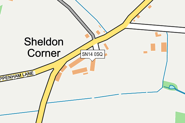 SN14 0SQ map - OS OpenMap – Local (Ordnance Survey) SN14 0SQ map - OS OpenMap – Local (Ordnance Survey)
