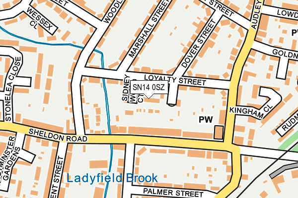 SN14 0SZ map - OS OpenMap – Local (Ordnance Survey) SN14 0SZ map - OS OpenMap – Local (Ordnance Survey)