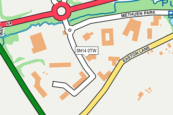 SN14 0TW map - OS OpenMap – Local (Ordnance Survey) SN14 0TW map - OS OpenMap – Local (Ordnance Survey)