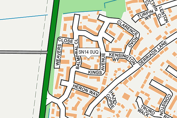 SN14 0UQ map - OS OpenMap – Local (Ordnance Survey) SN14 0UQ map - OS OpenMap – Local (Ordnance Survey)