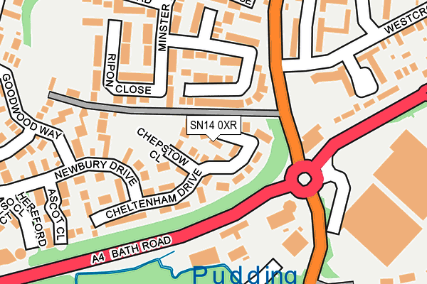 SN14 0XR map - OS OpenMap – Local (Ordnance Survey) SN14 0XR map - OS OpenMap – Local (Ordnance Survey)