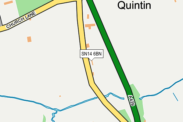 SN14 6BN map - OS OpenMap – Local (Ordnance Survey) SN14 6BN map - OS OpenMap – Local (Ordnance Survey)