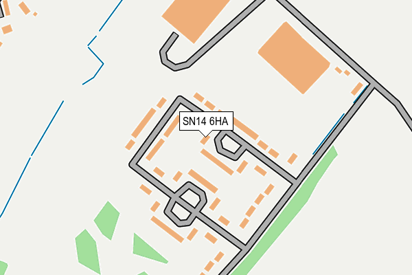 SN14 6HA map - OS OpenMap – Local (Ordnance Survey) SN14 6HA map - OS OpenMap – Local (Ordnance Survey)