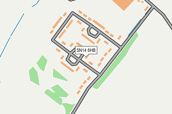 SN14 6HB map - OS OpenMap – Local (Ordnance Survey) SN14 6HB map - OS OpenMap – Local (Ordnance Survey)