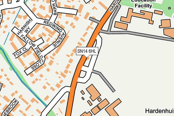 SN14 6HL map - OS OpenMap – Local (Ordnance Survey) SN14 6HL map - OS OpenMap – Local (Ordnance Survey)