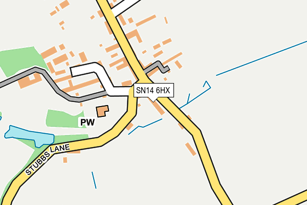SN14 6HX map - OS OpenMap – Local (Ordnance Survey) SN14 6HX map - OS OpenMap – Local (Ordnance Survey)
