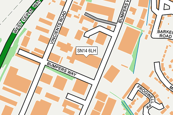 SN14 6LH map - OS OpenMap – Local (Ordnance Survey) SN14 6LH map - OS OpenMap – Local (Ordnance Survey)