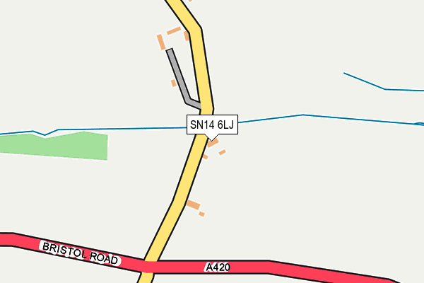 SN14 6LJ map - OS OpenMap – Local (Ordnance Survey) SN14 6LJ map - OS OpenMap – Local (Ordnance Survey)