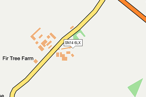 SN14 6LX map - OS OpenMap – Local (Ordnance Survey) SN14 6LX map - OS OpenMap – Local (Ordnance Survey)