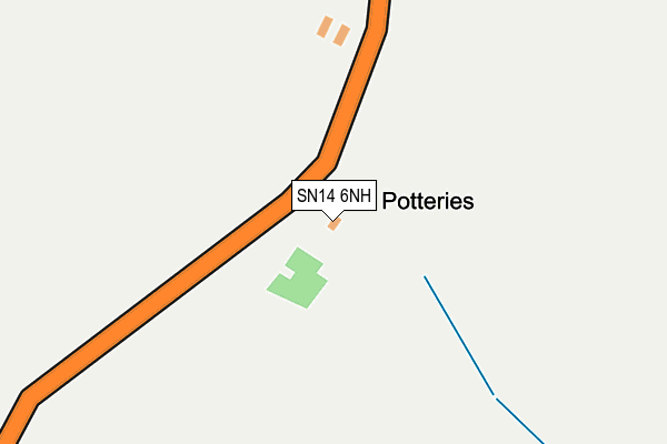 SN14 6NH map - OS OpenMap – Local (Ordnance Survey) SN14 6NH map - OS OpenMap – Local (Ordnance Survey)