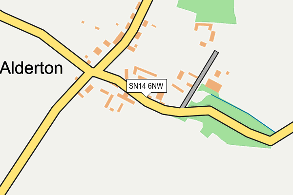 SN14 6NW map - OS OpenMap – Local (Ordnance Survey) SN14 6NW map - OS OpenMap – Local (Ordnance Survey)