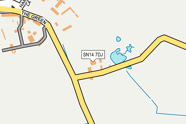 SN14 7DJ map - OS OpenMap – Local (Ordnance Survey) SN14 7DJ map - OS OpenMap – Local (Ordnance Survey)
