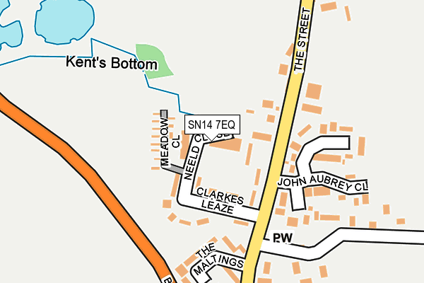 SN14 7EQ map - OS OpenMap – Local (Ordnance Survey) SN14 7EQ map - OS OpenMap – Local (Ordnance Survey)