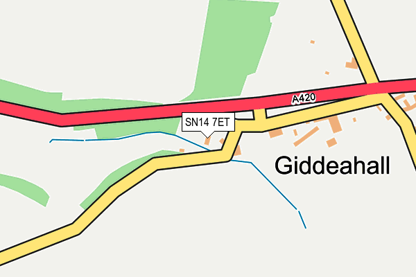 SN14 7ET map - OS OpenMap – Local (Ordnance Survey) SN14 7ET map - OS OpenMap – Local (Ordnance Survey)