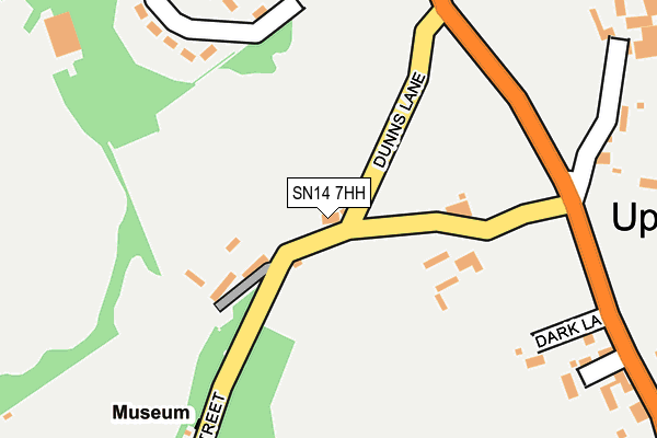 SN14 7HH map - OS OpenMap – Local (Ordnance Survey)