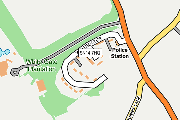 SN14 7HQ map - OS OpenMap – Local (Ordnance Survey) SN14 7HQ map - OS OpenMap – Local (Ordnance Survey)