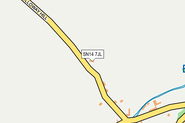 SN14 7JL map - OS OpenMap – Local (Ordnance Survey)