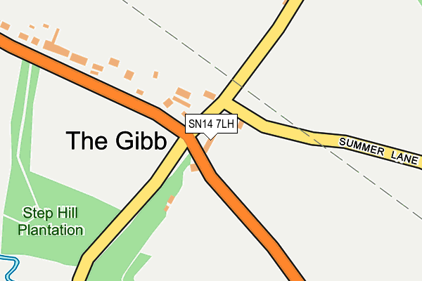 SN14 7LH map - OS OpenMap – Local (Ordnance Survey) SN14 7LH map - OS OpenMap – Local (Ordnance Survey)