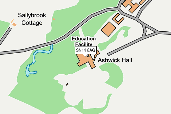 SN14 8AG map - OS OpenMap – Local (Ordnance Survey) SN14 8AG map - OS OpenMap – Local (Ordnance Survey)