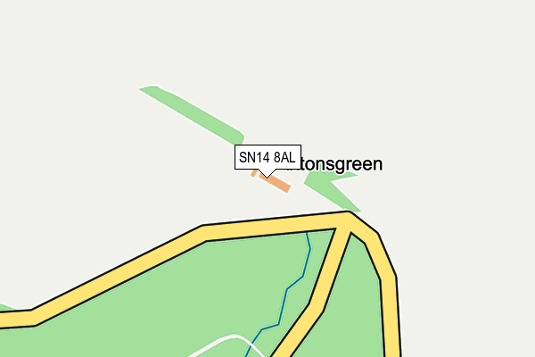 SN14 8AL map - OS OpenMap – Local (Ordnance Survey) SN14 8AL map - OS OpenMap – Local (Ordnance Survey)