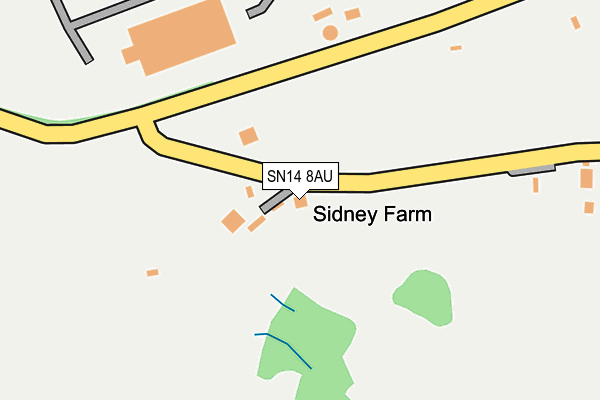 SN14 8AU map - OS OpenMap – Local (Ordnance Survey) SN14 8AU map - OS OpenMap – Local (Ordnance Survey)