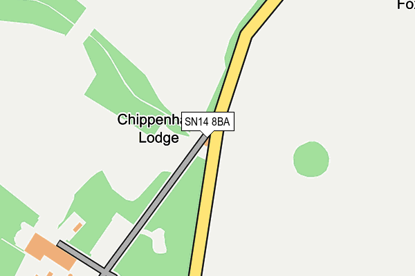 SN14 8BA map - OS OpenMap – Local (Ordnance Survey) SN14 8BA map - OS OpenMap – Local (Ordnance Survey)