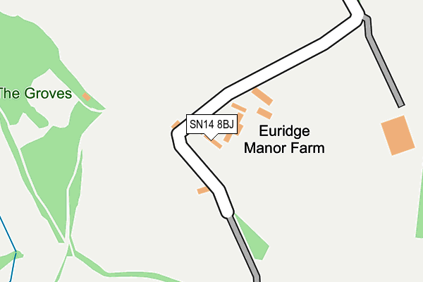 SN14 8BJ map - OS OpenMap – Local (Ordnance Survey) SN14 8BJ map - OS OpenMap – Local (Ordnance Survey)