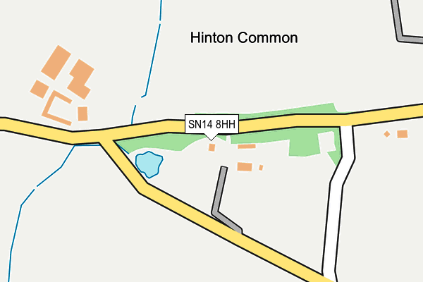 SN14 8HH map - OS OpenMap – Local (Ordnance Survey) SN14 8HH map - OS OpenMap – Local (Ordnance Survey)