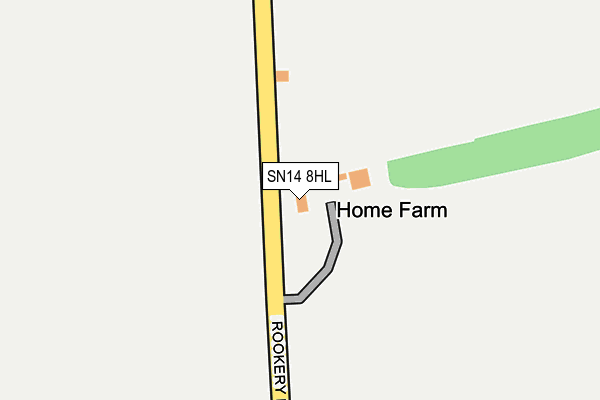 SN14 8HL map - OS OpenMap – Local (Ordnance Survey) SN14 8HL map - OS OpenMap – Local (Ordnance Survey)