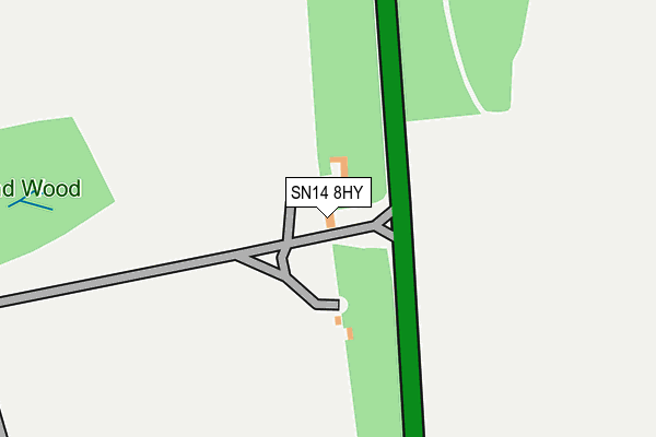 SN14 8HY map - OS OpenMap – Local (Ordnance Survey) SN14 8HY map - OS OpenMap – Local (Ordnance Survey)