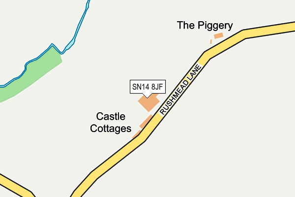 SN14 8JF map - OS OpenMap – Local (Ordnance Survey) SN14 8JF map - OS OpenMap – Local (Ordnance Survey)