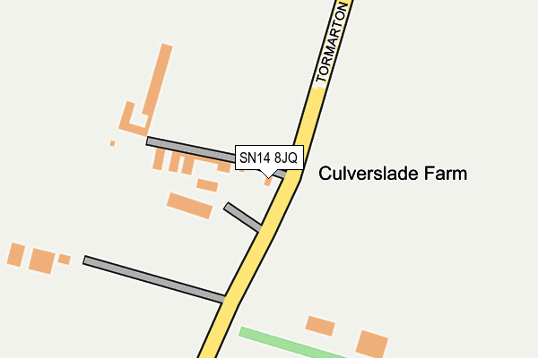SN14 8JQ map - OS OpenMap – Local (Ordnance Survey) SN14 8JQ map - OS OpenMap – Local (Ordnance Survey)