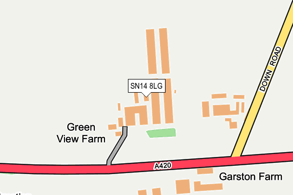 SN14 8LG map - OS OpenMap – Local (Ordnance Survey) SN14 8LG map - OS OpenMap – Local (Ordnance Survey)