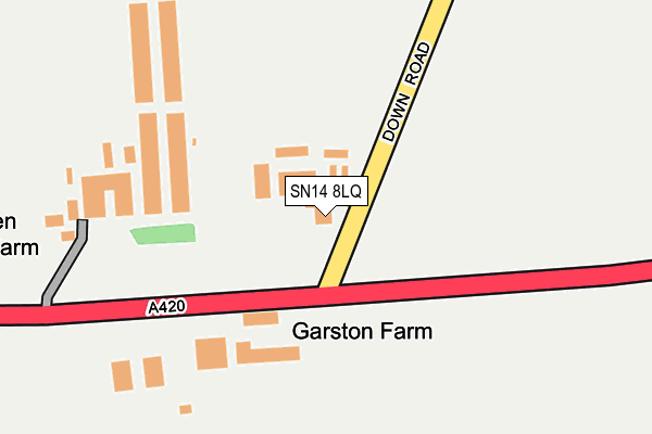 SN14 8LQ map - OS OpenMap – Local (Ordnance Survey) SN14 8LQ map - OS OpenMap – Local (Ordnance Survey)